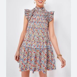 Sea Women's Hanna Park Cotton Ruffled Floral Dress
